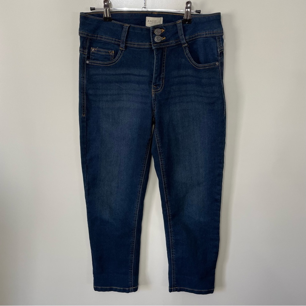 Angels Cropped Everluxe Jeans Dark Blue Women’s 6 Denim Coastal Grandma Casual